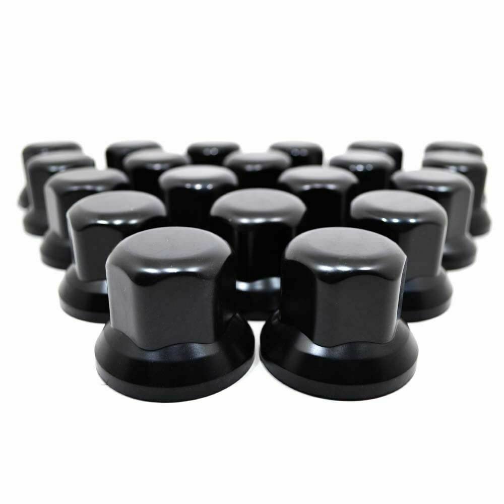 60 x Radmutterabdeckung Kunststoffkappen Schwarz Kurz 32mm LKW Kappen von Generic