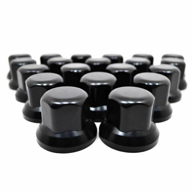 60 x Radmutterabdeckung Kunststoffkappen Schwarz Kurz 32mm LKW Kappen von Generic