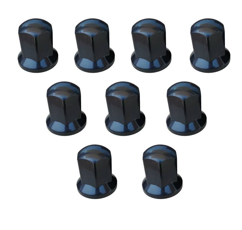 60 x Radmutterabdeckung Kunststoffkappen Schwarz Lange 32mm LKW Kappen von Generic