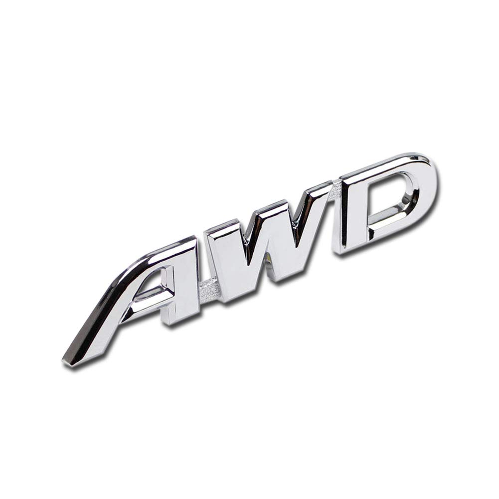 Generic AWD Logo Emblem Heckklappe Seite Aufkleber Badge Passform für Toyota Highlander AWD von Generic