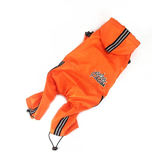 Generic Regenmantel mit Kapuze & Safe Reflektierende Streifen, Body & Beine Regenmantel Wasserdicht Regen Jacke für kleine medium Große Hunde Generic Regenmantel mit Kapuze & Safe Reflektierende Streifen, Body & Beine Regenmantel Wasserdicht Regen Jacke für kleine medium Große Hunde von Generic