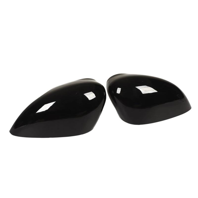 Glänzend Schwarze Rückspiegelkappen fürFiesta MK7 – Kratzfestes Ersatz-Außenspiegelgehäuse – – Wetterfestes Material – Lange Haltbarkeit von Generic