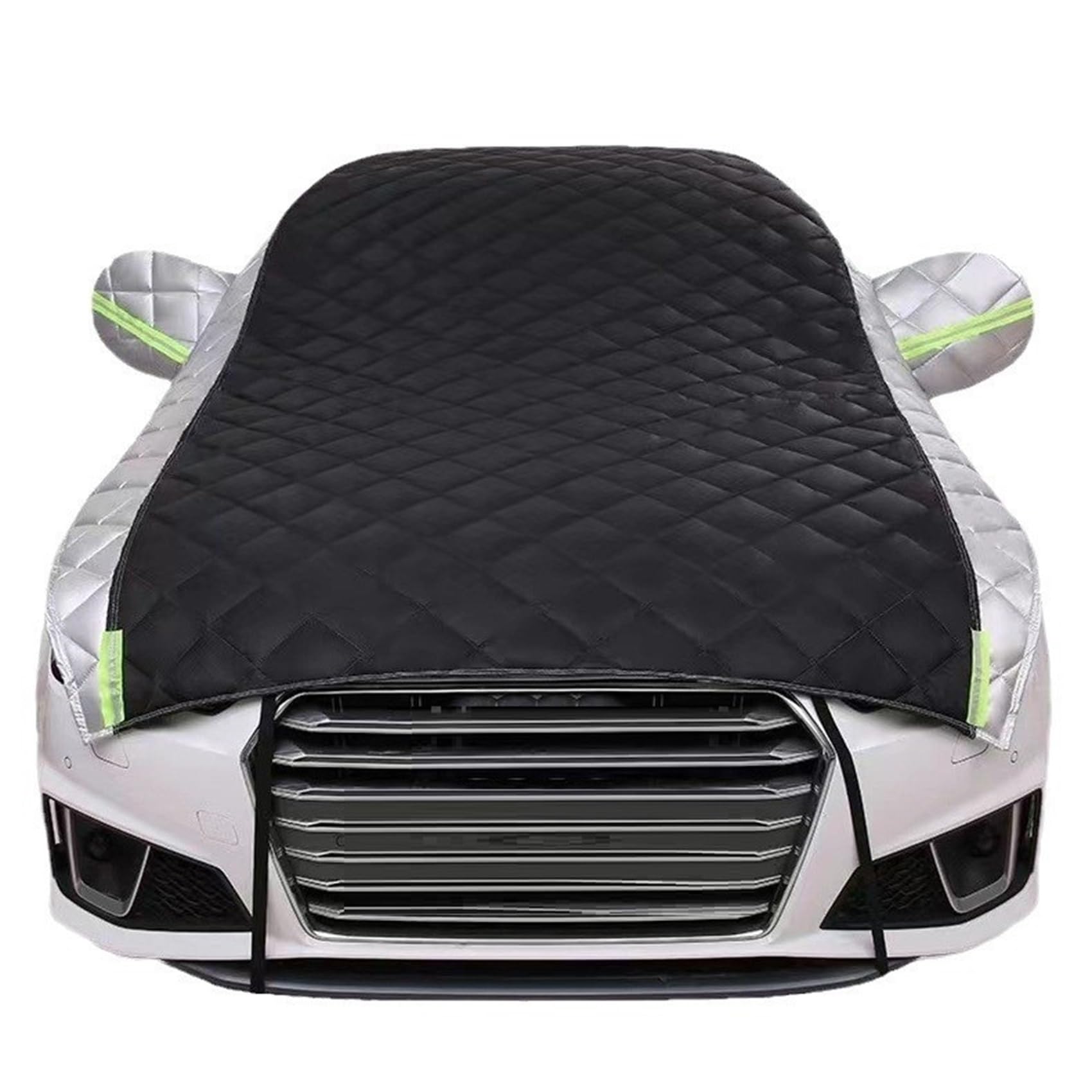 Hagelsichere Autoabdeckung Für Mini Cooper 3-Doors 2000-2022 | wasserdichte, Staubdichte Und Kratzfeste Hagelschutzplane Für Den Außenbereich(Black - Silver) von Generic