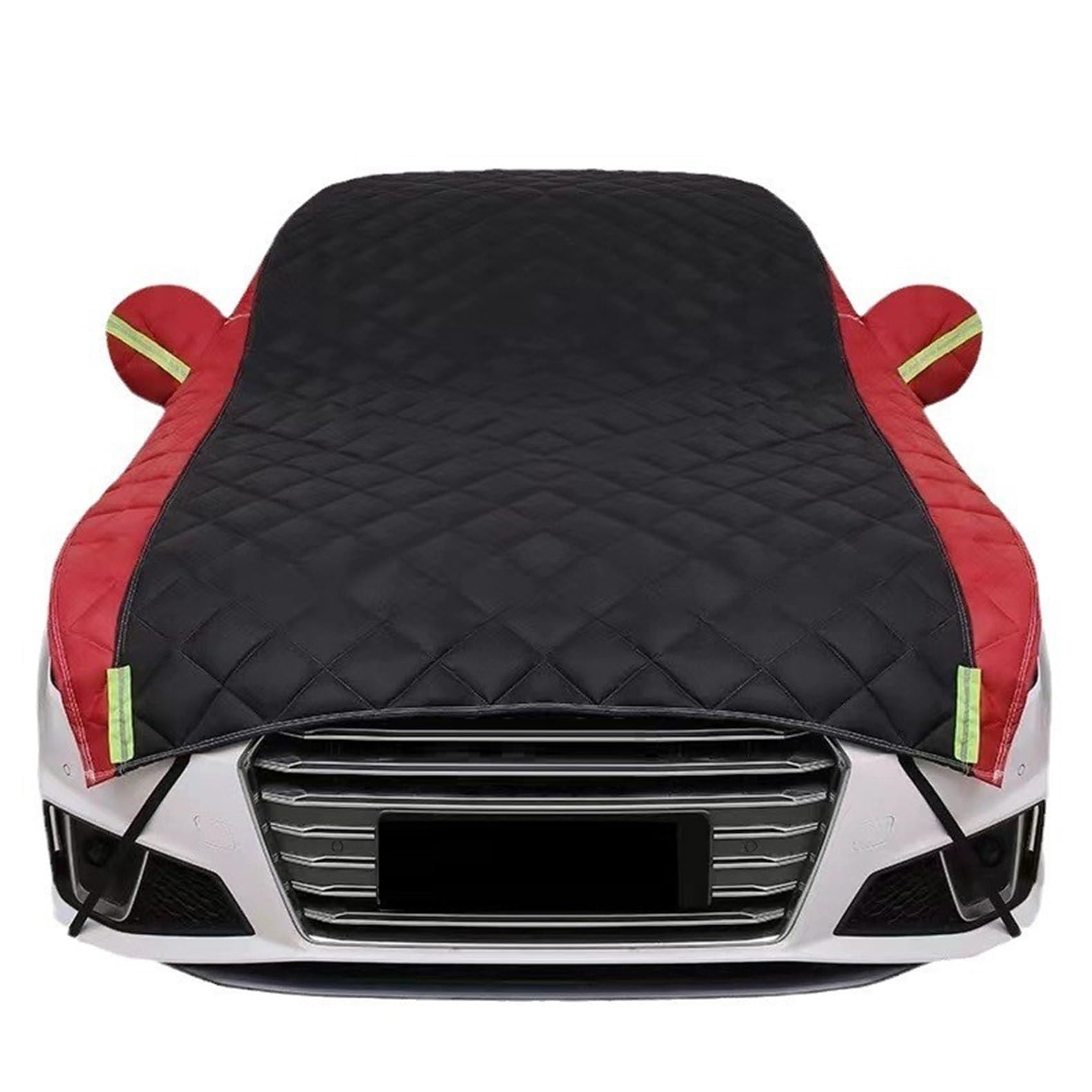 Hagelsichere Autoabdeckung Für Mini Cooper 3-Doors 2000-2022 | wasserdichte, Staubdichte Und Kratzfeste Hagelschutzplane Für Den Außenbereich(Black - red) von Generic