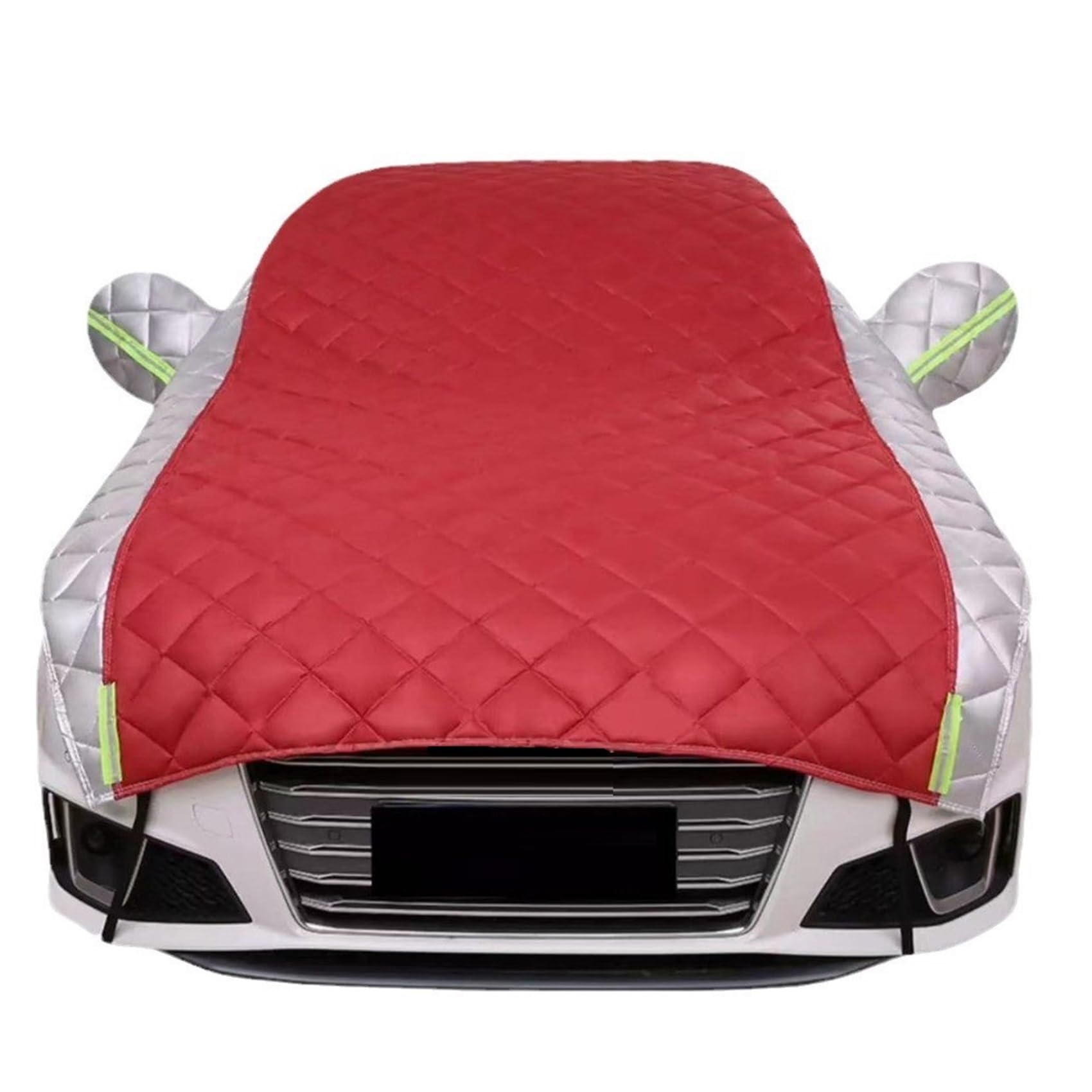 Hagelsichere Autoabdeckung Für Vauxhall Calibra Cascada Cavalier Combo-e Life| wasserdichte, Staubdichte Und Kratzfeste Hagelschutzplane Für Den Außenbereich(Red - Silver,Calibra) von Generic