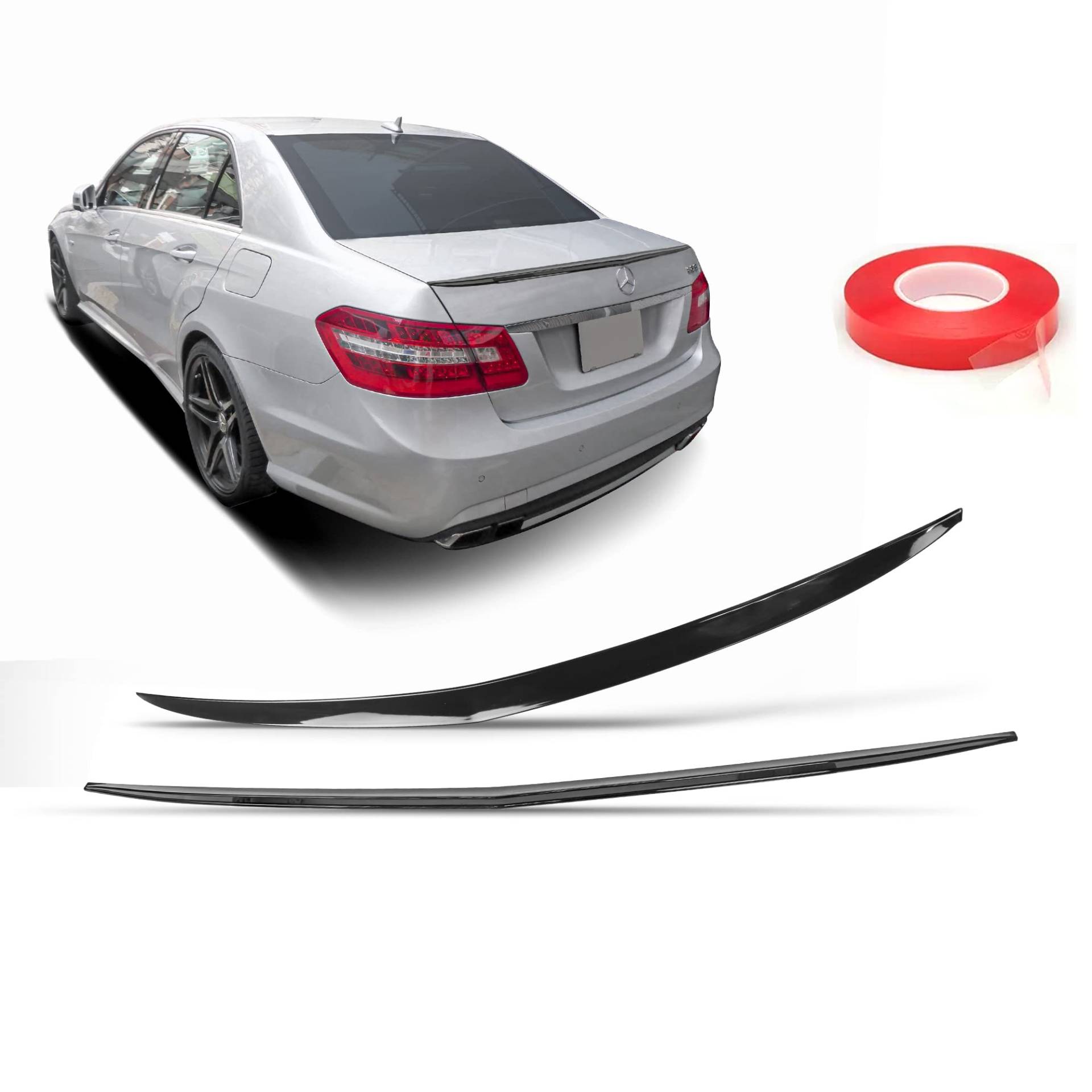 Heckspoiler Lippe Spoiler Spoilerlippe Schwarz Glanz Passend für E W212 Saloon und Doppelkleber Heckspoiler Lippe Spoiler Spoilerlippe Schwarz Glanz Passend für E W212 Saloon und Doppelkleber von Generic