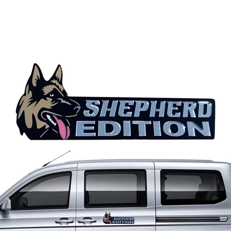 Hunde-Autoabzeichen – Tragbares Hunde-Abzeichen – Hunde-Edition Auto-Abzeichen – vielseitiger Hundewagen-Abzeichen – Abzeichen Aufkleber – Acryl lustiges Auto-Abzeichen – Stoßstangen-Aufkleber für von Generic