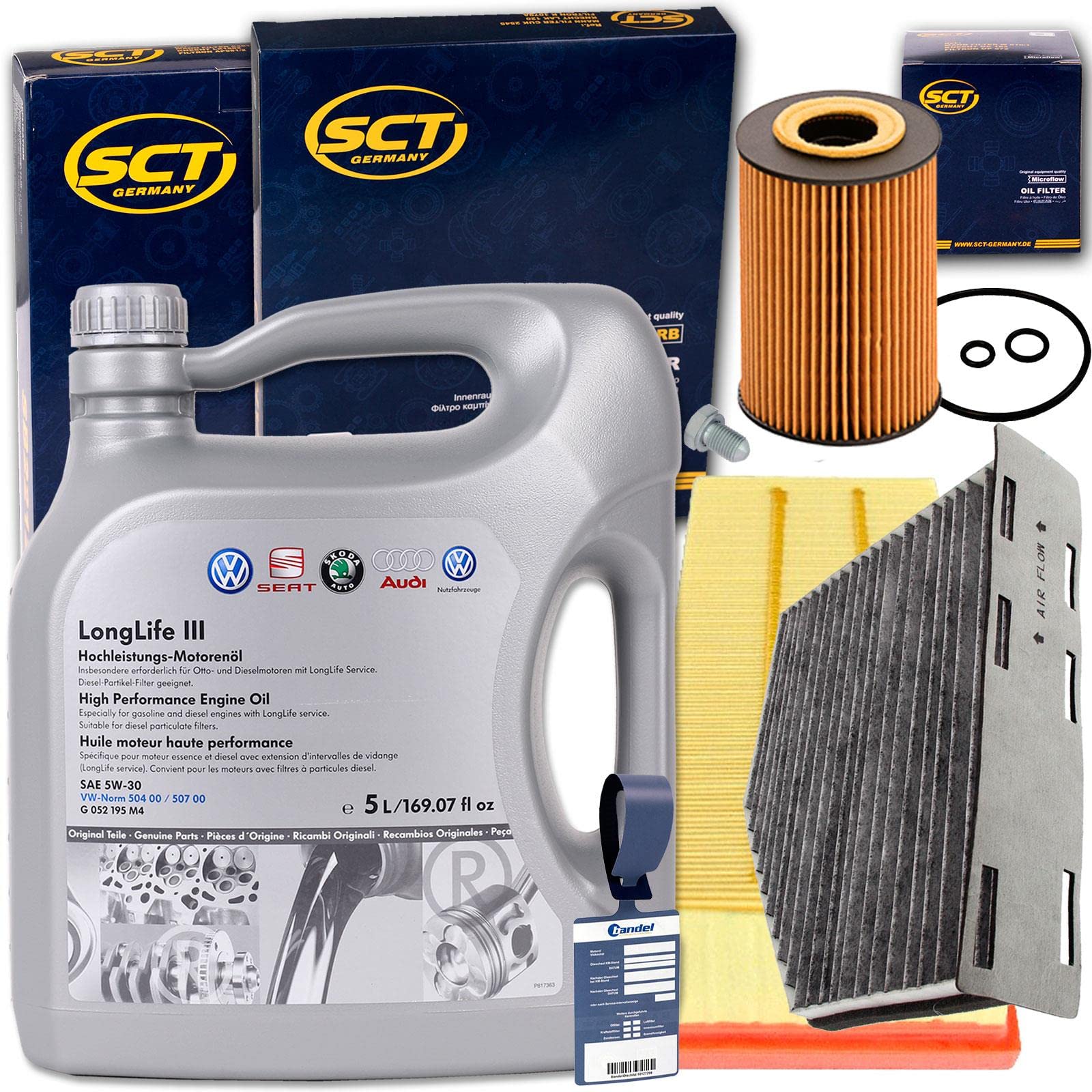 Inspektionspaket Ölwechselset Filter und 5l Motoröl 0W-30 Inspektionspaket Ölwechselset Filter und 5l Motoröl 0W-30 von Generic