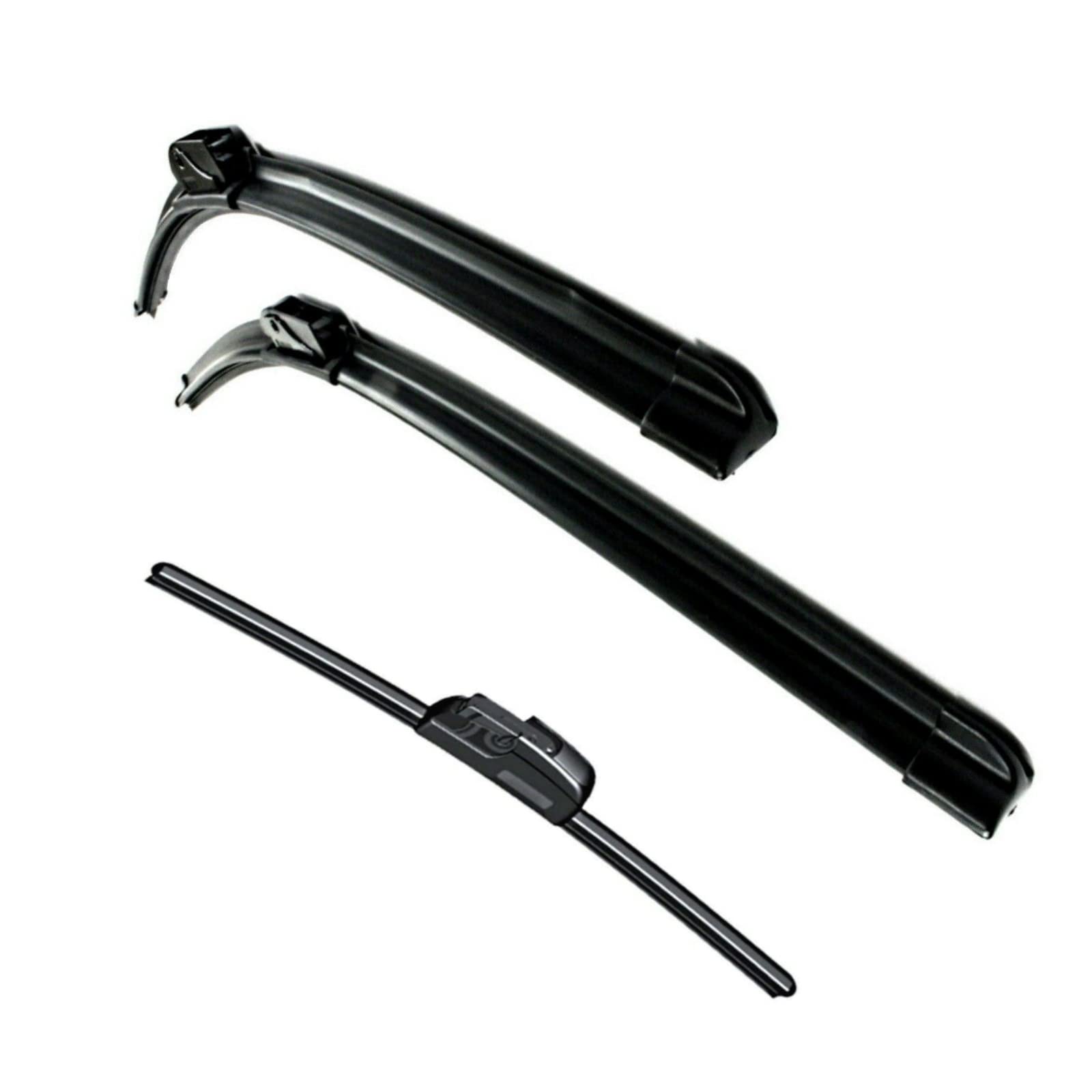 Jurmann Vision+ Scheibenwischer Komplett Satz 530/500 + 400 mm - Vorne + Hinten Wischblätter Satz Jurmann Vision+ Scheibenwischer Komplett Satz 530/500 + 400 mm - Vorne + Hinten Wischblätter Satz von Generic