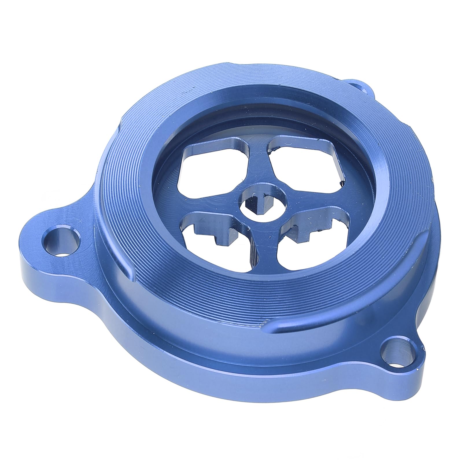 Klare Motorölfilterabdeckung, Motorölfilterkappe mit Eloxierter Oberfläche für Raptor 700 700R (BLUE) von Generic