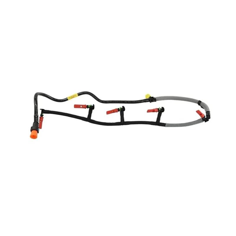 Kraftstoffeinspritzventil-Rücklaufleitung POKESS Diesel-Kraftstoffeinspritzrohr-Überlaufleckschlauch für Ford für Ranger T6 T7 T8 T9 3.2L 2011-2018 von Generic