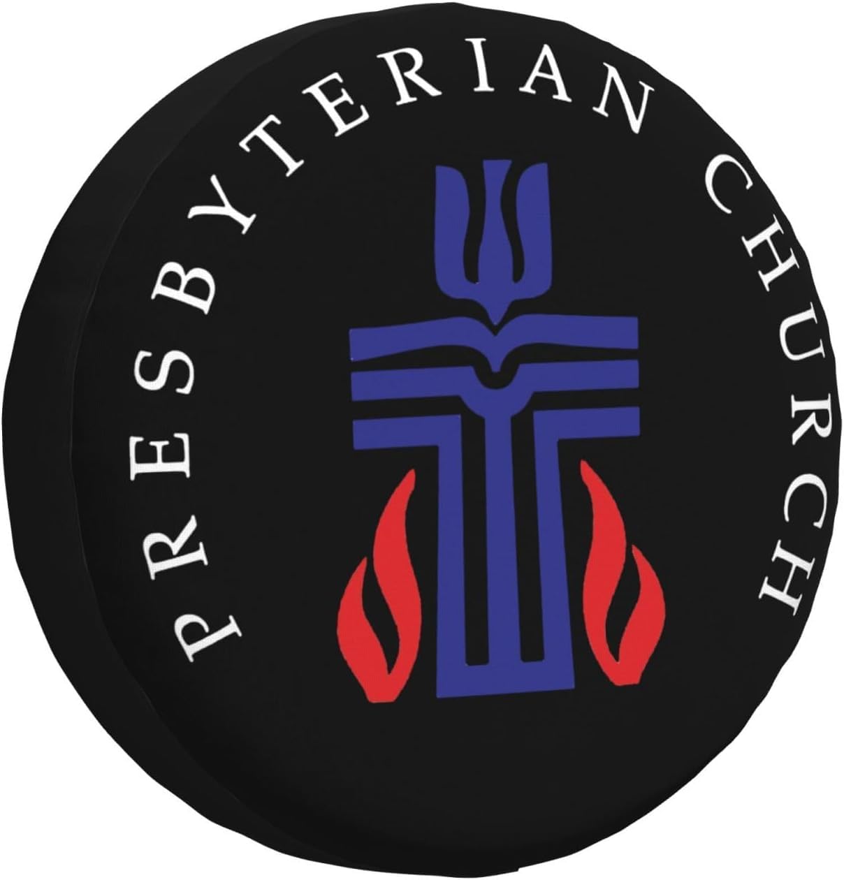 Kreuz Der Presbyterianischen Kirche Reserverad Reifenabdeckung Prämie Reserveradabdeckung Wetterfest Ersatzreifenabdeckungen Universal Für Anhänger Rv LKW 14 Inch von Generic