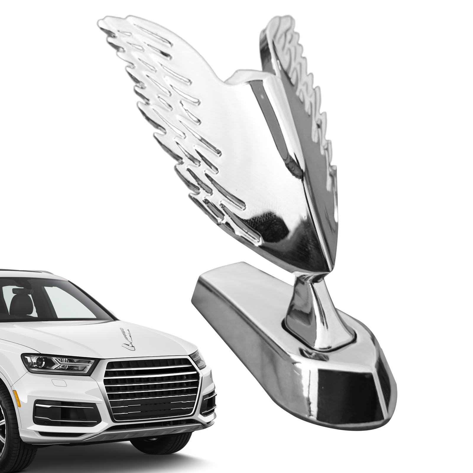 Kühlerfigur-Flügel – Premium-Motorhaubenzubehör Mit Chrom-Finish | Universelle Passform, Schlankes Und Langlebiges Design, Einfache Installation, Verleiht Jedem Fahrzeug Eine Klassische Note, Ideal Fü Kühlerfigur-Flügel – Premium-Motorhaubenzubehör Mit Chrom-Finish | Universelle Passform, Schlankes Und Langlebiges Design, Einfache Installation, Verleiht Jedem Fahrzeug Eine Klassische Note, Ideal Fü von Generic