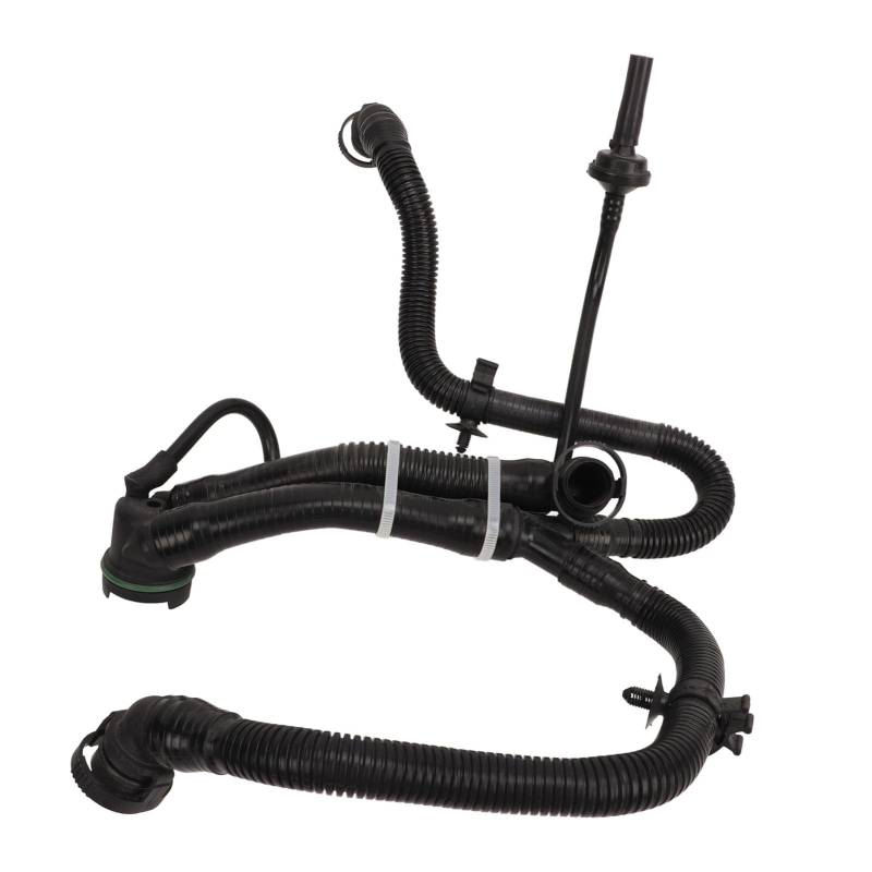 Generic Silikon Kurbelgehäuse-Entlüftungsschlauch für A4 S4 S6 Avant, Schwarz von Generic