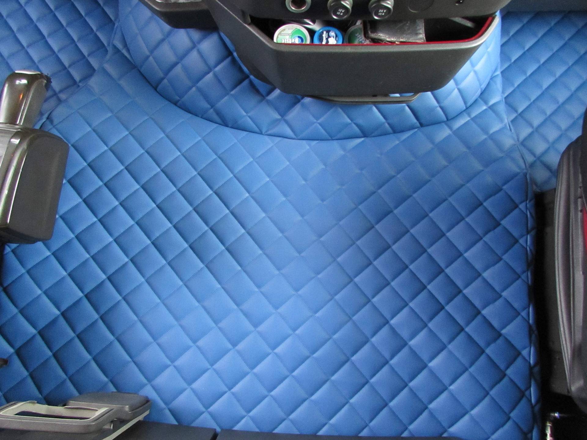 LKW-Fußmatten passend für Volvo FH 2021+ Automatte für Linkslenker, blaues Öko-Leder von Generic