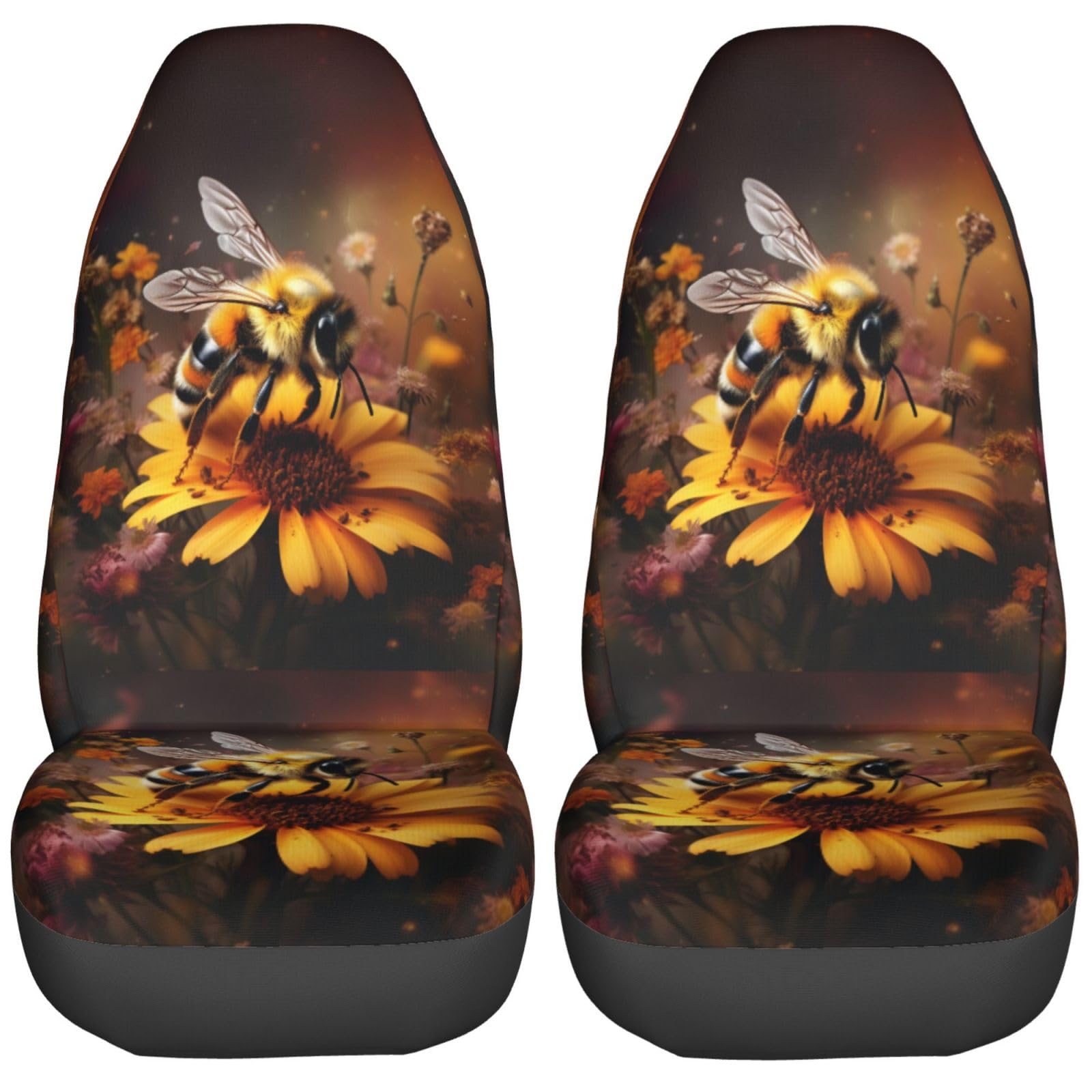 LKWs,Autos,Sitzbezug Bienenart Wildblume Niedliches Vordersitzbezüge für Daily Commute,Sportaktivitäten,Haustiertransport LKWs,Autos,Sitzbezug Bienenart Wildblume Niedliches Vordersitzbezüge für Daily Commute,Sportaktivitäten,Haustiertransport von Generic
