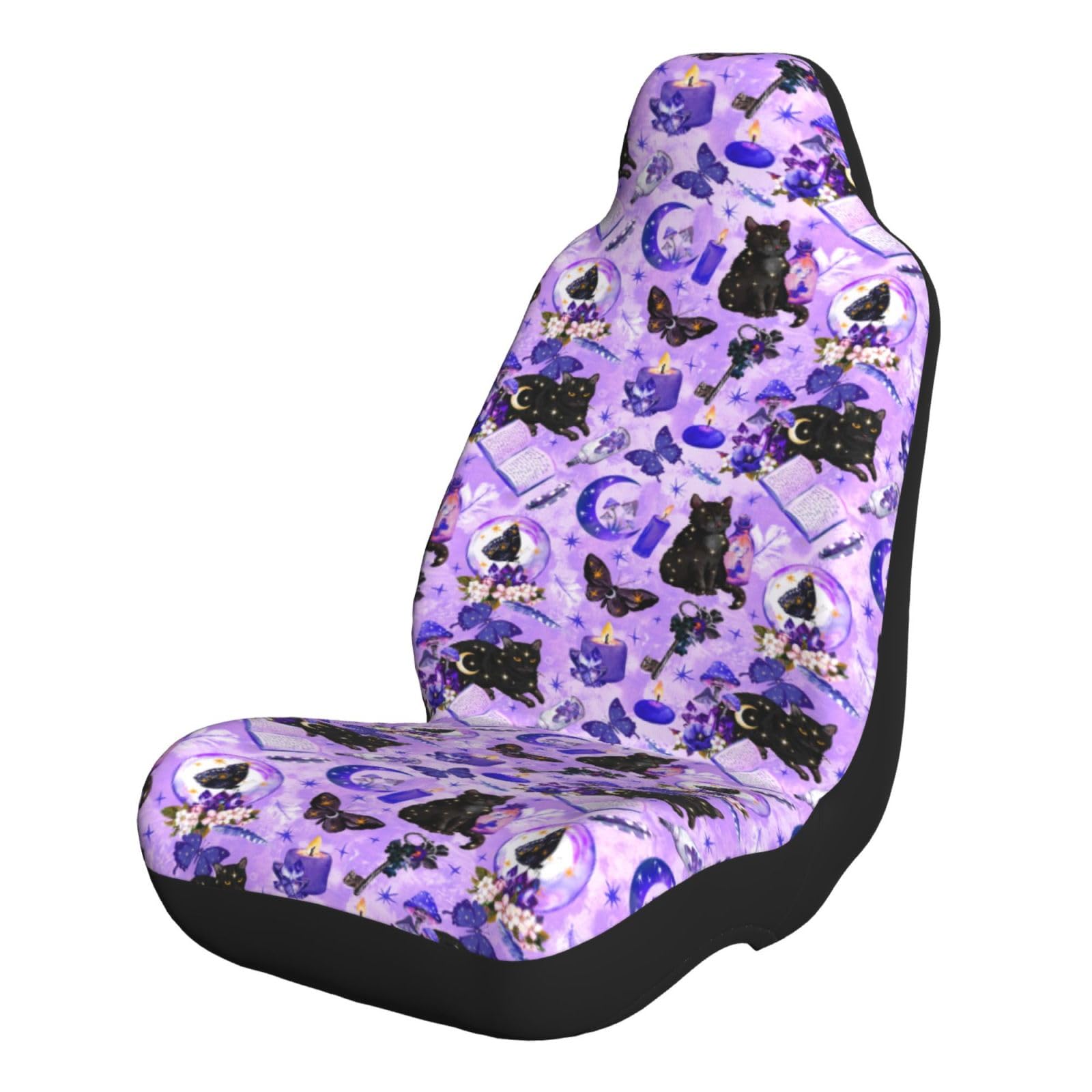 LKWs,SUVs,Sitzbezug Neuheit Witchy Witch Goth Schwarze Katze Pilz Atmungsaktiv Hohe Rückenlehne für Damen,Sportaktivitäten,Daily Commute LKWs,SUVs,Sitzbezug Neuheit Witchy Witch Goth Schwarze Katze Pilz Atmungsaktiv Hohe Rückenlehne für Damen,Sportaktivitäten,Daily Commute von Generic