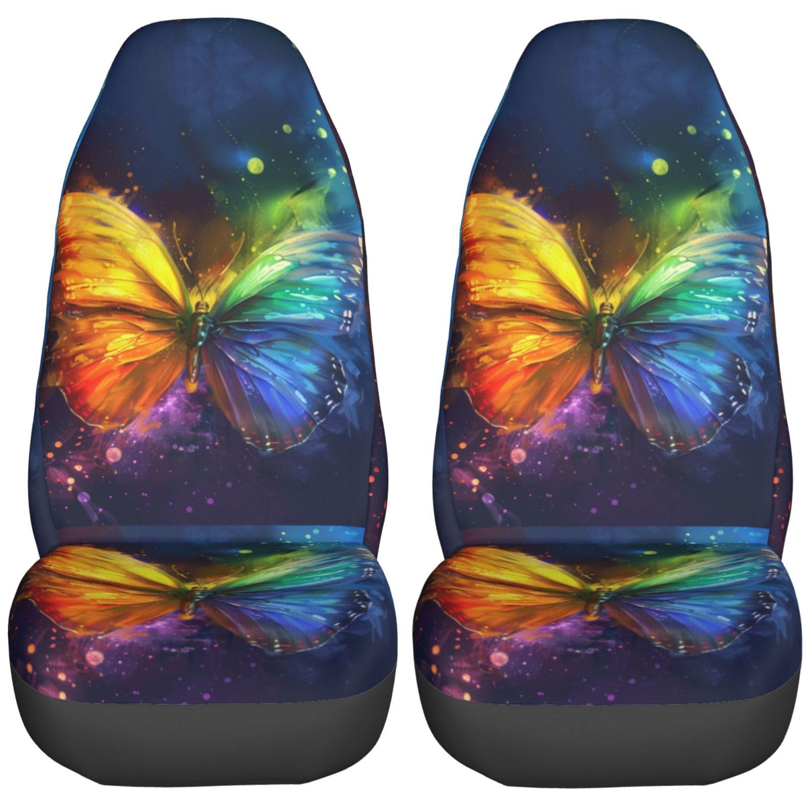 LKWs,SUVs,Sitzbezug Schmetterling Regenbogen Elastischer Hohe Rückenlehne für Outdoor,Wohnmobil,Frauen LKWs,SUVs,Sitzbezug Schmetterling Regenbogen Elastischer Hohe Rückenlehne für Outdoor,Wohnmobil,Frauen von Generic
