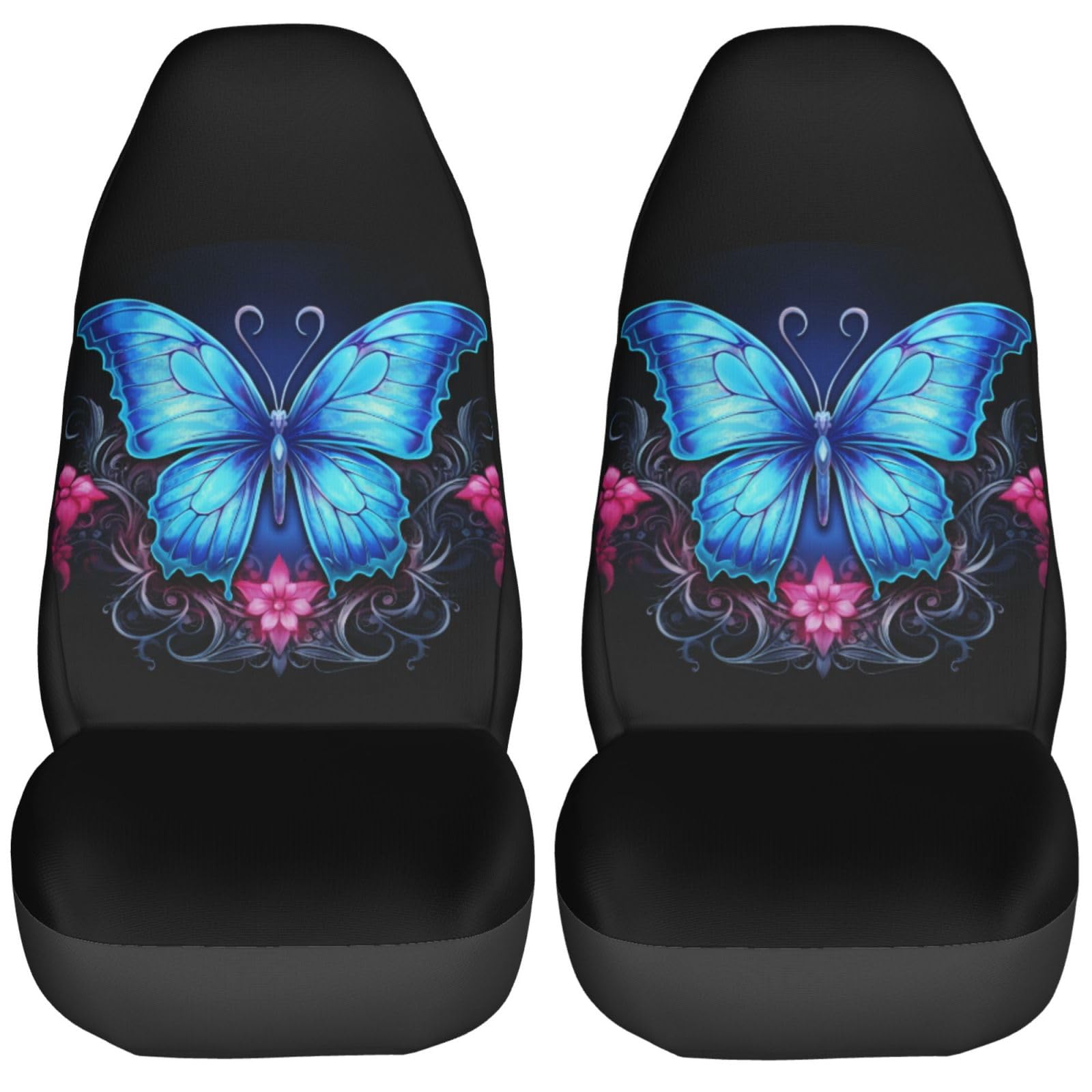 LKWs,SUVs,Sitzhaken Blaue Schmetterlingsblume Universal Fit Sitzbezug Matte für Daily Commute,Outdoor,Haustiertransport LKWs,SUVs,Sitzhaken Blaue Schmetterlingsblume Universal Fit Sitzbezug Matte für Daily Commute,Outdoor,Haustiertransport von Generic