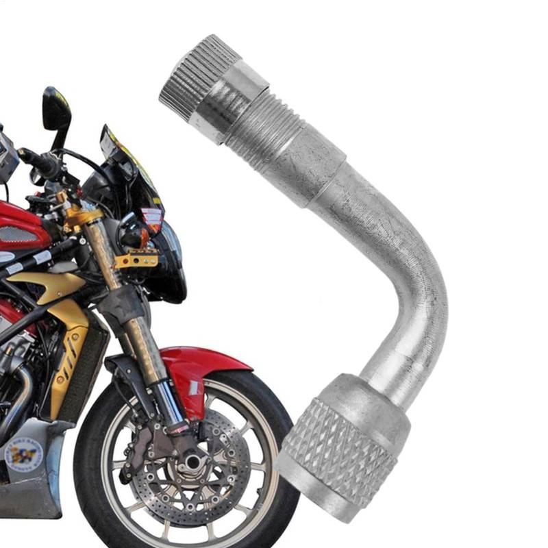 Luftdüse Zur Verlängerung des Fahrradreifens - universàl Extender Motorrad Luftfülladapter Mit 90-Grad-Biegung | Auto Scooter Ventilverlängerung Für Autos Lastwagen Fahrräder von Generic