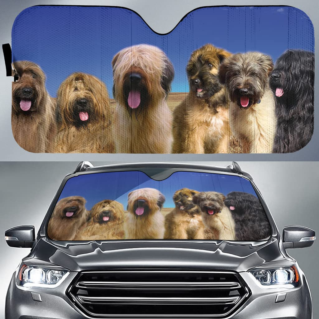 Lustige Briard-Hundefamilie Blauer Himmel Sonnenschutz Auto Frontscheibe Wasserbeständig Auto Windschutzscheibe Sonnenschutz Universal Für Wagen Geländewagen Mpv Lustige Briard-Hundefamilie Blauer Himmel Sonnenschutz Auto Frontscheibe Wasserbeständig Auto Windschutzscheibe Sonnenschutz Universal Für Wagen Geländewagen Mpv von Generic