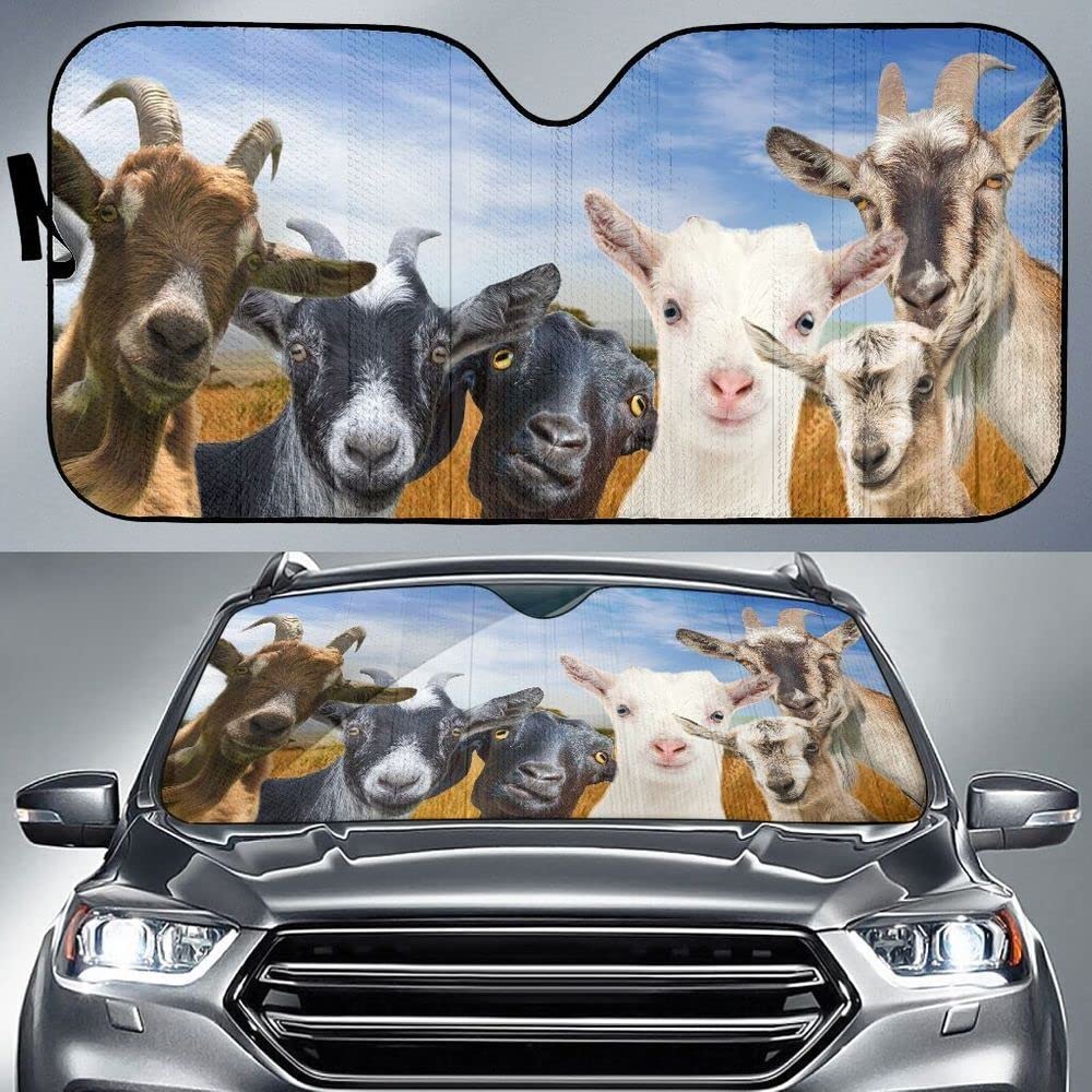Lustige Ziege, Die Viehfarm-Tierliebhaber Sucht Sonnenschutz Auto Frontscheibe Wasserbeständig Auto Windschutzscheibe Sonnenschutz Universal Für Wagen Sommer Mpv Lustige Ziege, Die Viehfarm-Tierliebhaber Sucht Sonnenschutz Auto Frontscheibe Wasserbeständig Auto Windschutzscheibe Sonnenschutz Universal Für Wagen Sommer Mpv von Generic