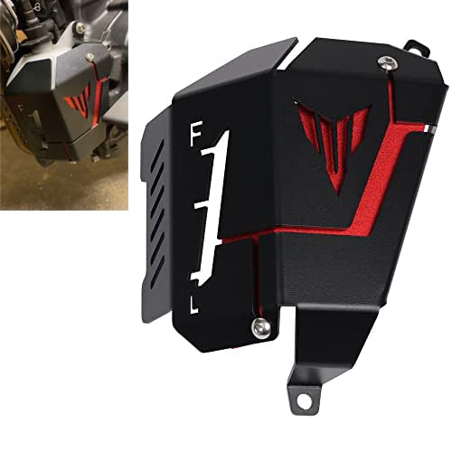 Motorrad Kühlmittel Rückgewinnungsbehälter Abschirmabdeckung für Yamaha MT07 MT-07 FZ-07 FZ 07 2014 2015 2016 2017-2020 Zubehör (rot) von Generic