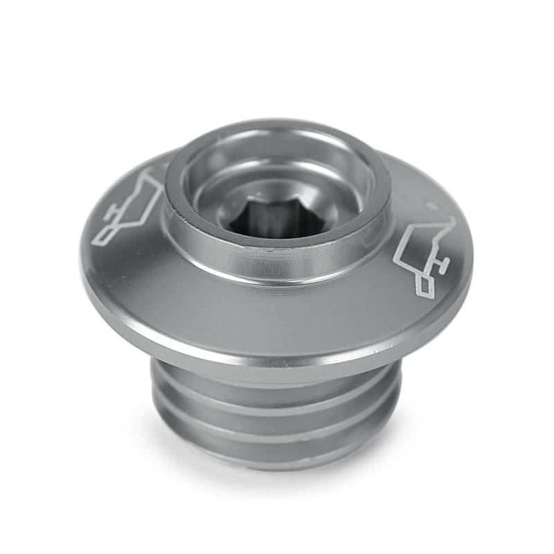 Motorrad-Öltankdeckel für Honda CB125F CB300F CB300R CB500F CB500X CB600F CB650F CB1000R CB1100 CB1100EX CB1100RS (grau) von Generic