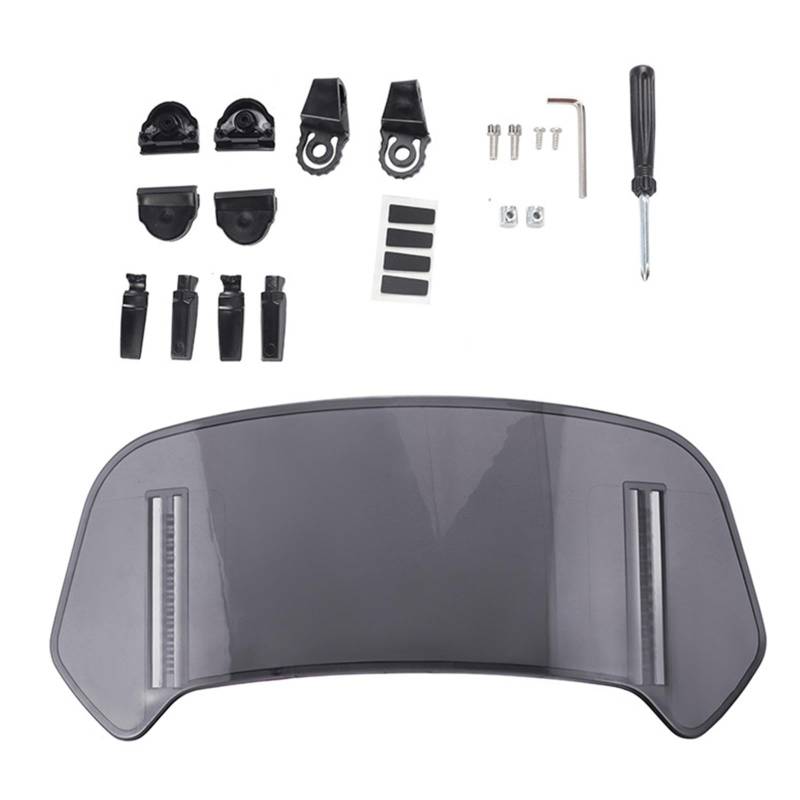 Motorrad-Windschutzscheiben-Verlängerung, erhöhter Windschutzscheiben-Spoiler – Motorrad-Luftabweiser für die meisten Motorrad-Schmutz-Rennen von Generic