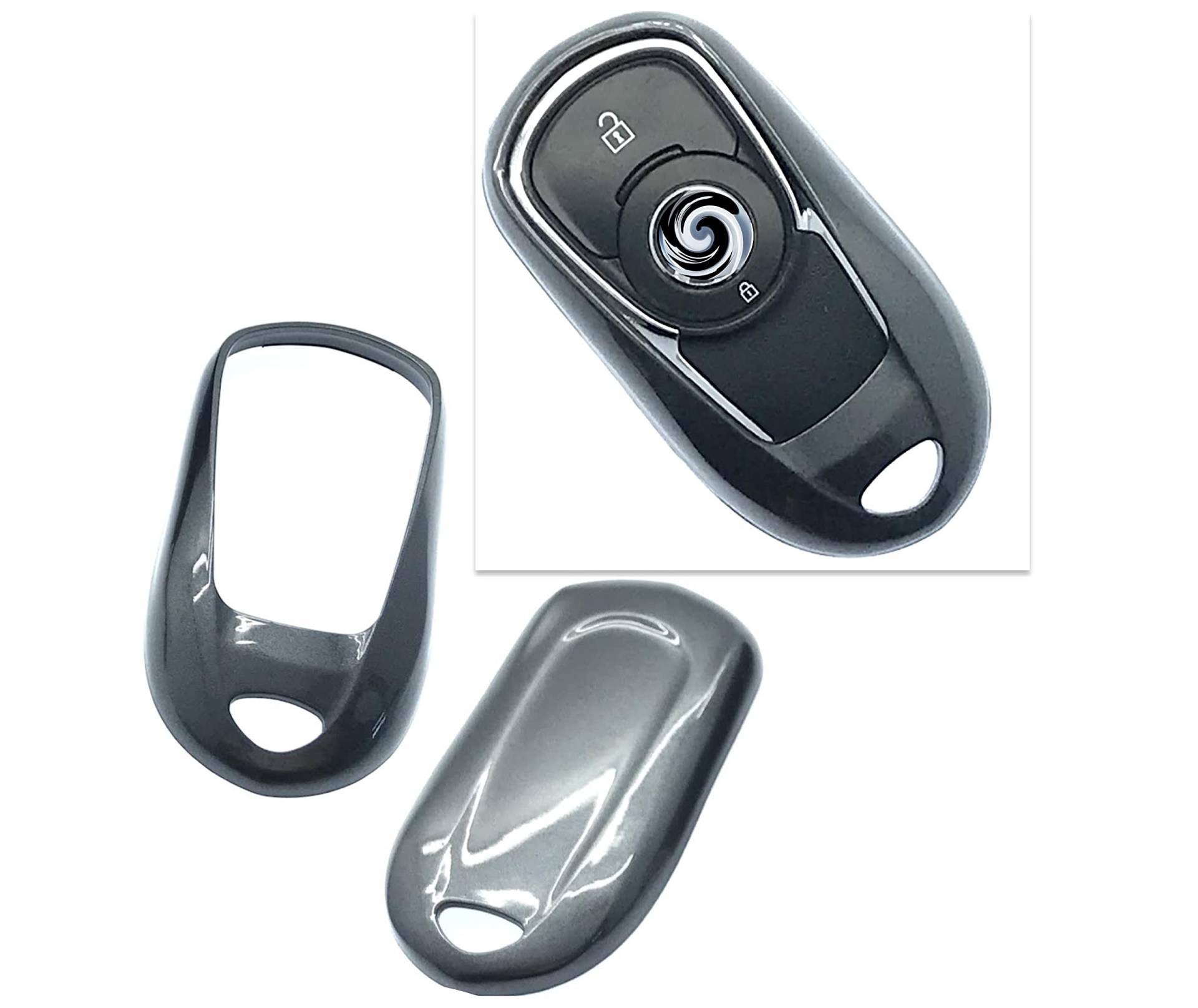Nordecco Hartschalen-Schlüsselanhänger, glänzend, kompatibel mit Schlüsselanhänger, Opel Insignia MK 2 Insignia 2017 2018 B Mark 2 Smart Schlüsselanhänger, Grau Nordecco Hartschalen-Schlüsselanhänger, glänzend, kompatibel mit Schlüsselanhänger, Opel Insignia MK 2 Insignia 2017 2018 B Mark 2 Smart Schlüsselanhänger, Grau von Generic
