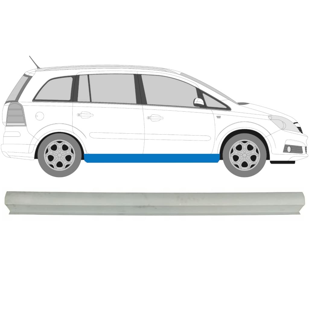 Für Opel Zafira 2005-2012 Schweller Reparaturblech/Rechts = Links Für Opel Zafira 2005-2012 Schweller Reparaturblech/Rechts = Links von Generic
