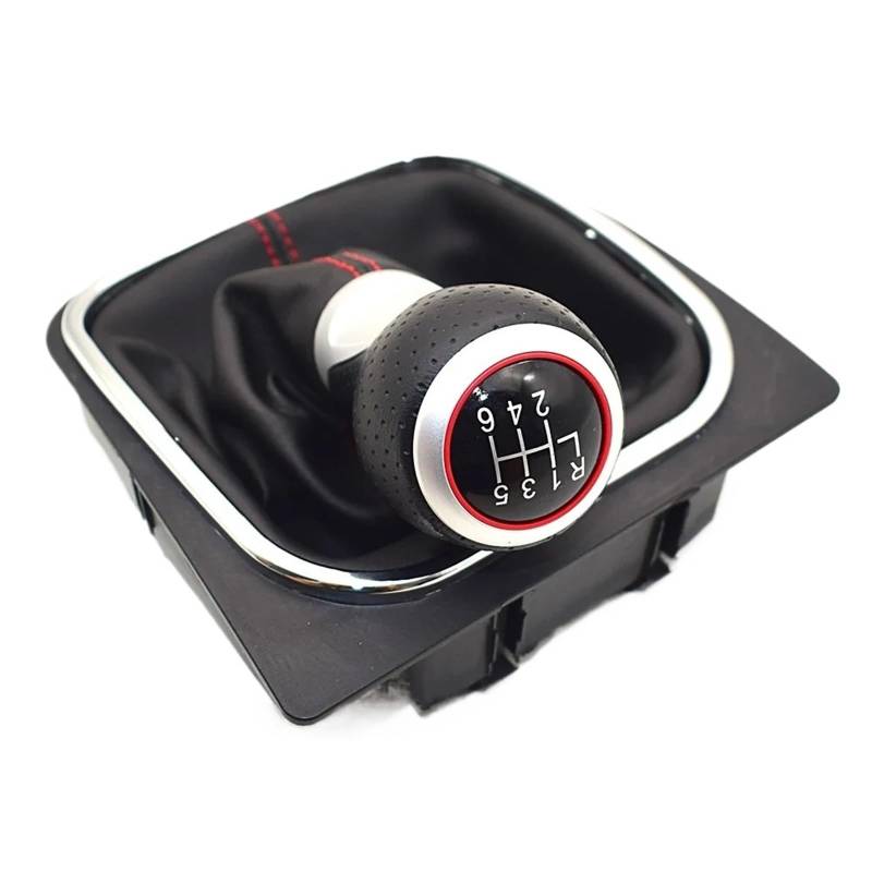 Passend for Golf MK5 MK6 Golf 5 6 Rabbit MK6 2010 2011–2014 Stil 1 Stück 6-Gang-Schaltknauf-Hebelabdeckung von Generic