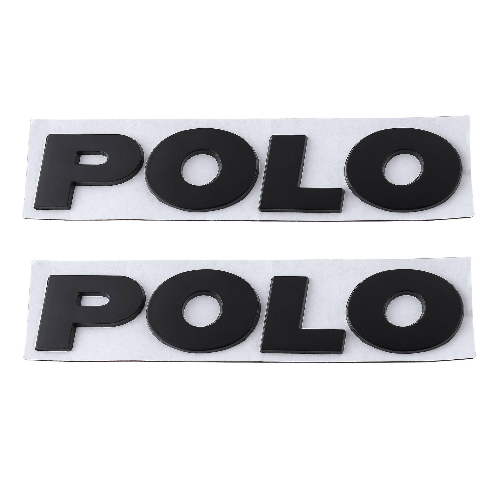 Polo Emblem Autoaufkleber Heckklappe Logo Abzeichen (Schwarz 1) von Generic
