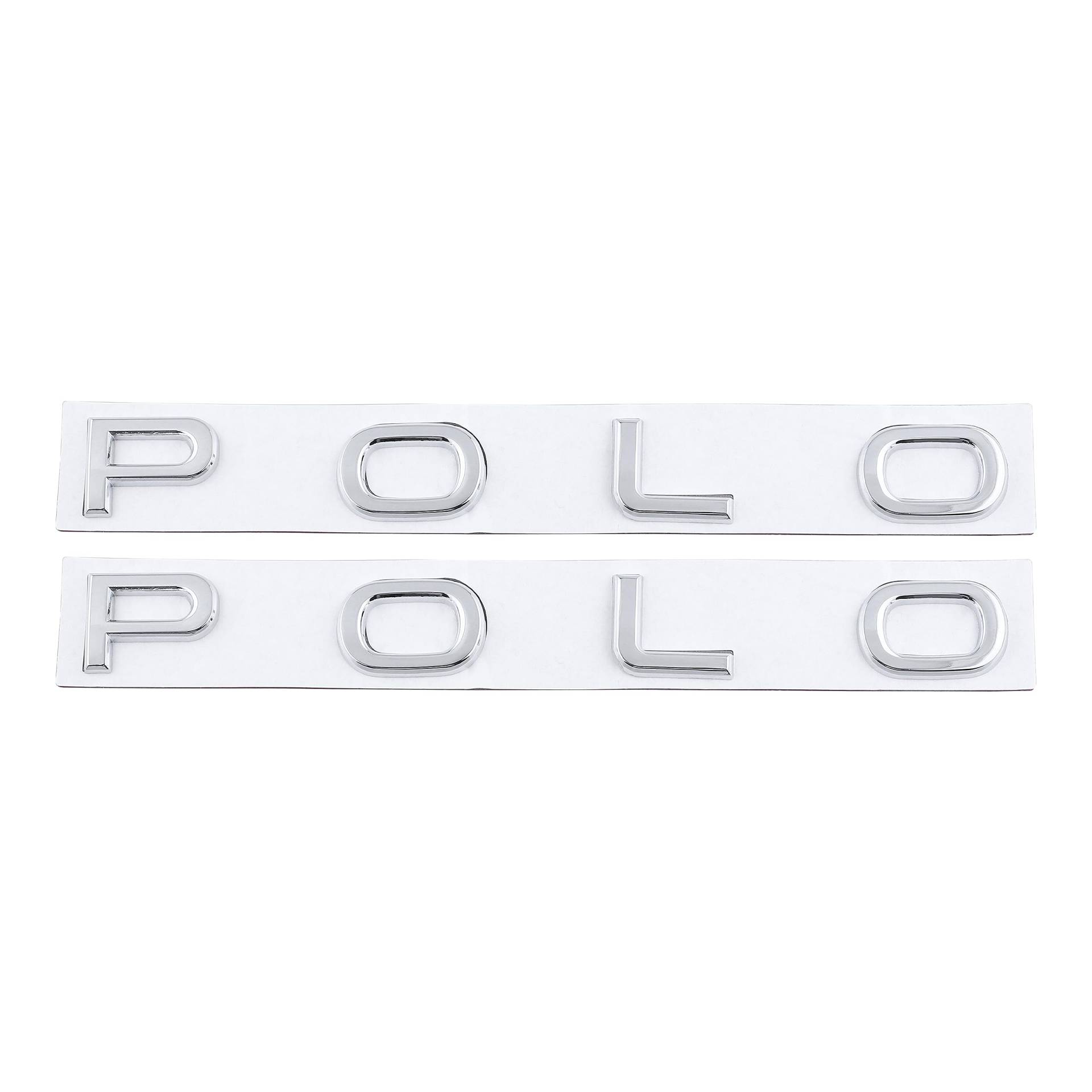 Polo Emblem Autoaufkleber Heckklappe Logo Abzeichen (Silber) von Generic