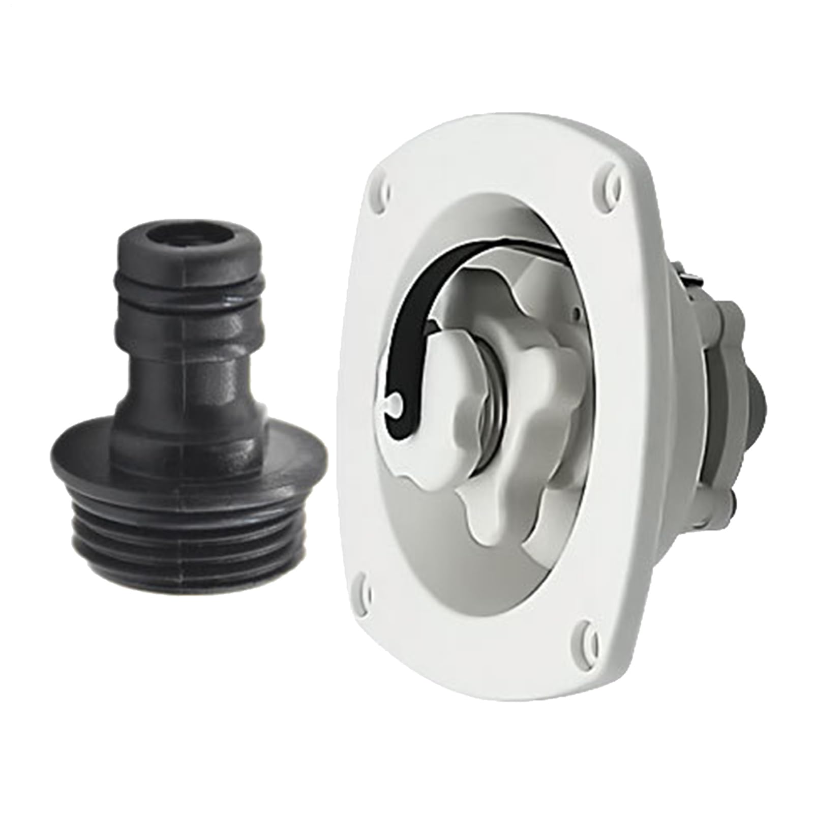 RV Water Inlet - City Water Haken, dichtes Dichtungseinlass | Verriegelungsstädter Wasseranschluss, langlebiger Leckdosenleitungsadapter für -Campers -Van, Frischwasserfülleinlasse für die V RV Water Inlet - City Water Haken, dichtes Dichtungseinlass | Verriegelungsstädter Wasseranschluss, langlebiger Leckdosenleitungsadapter für -Campers -Van, Frischwasserfülleinlasse für die V von Generic