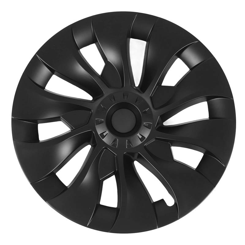 Rad Hub Cap Cap High Power Wind Resistant Rand Deckabdeckung Set (Matt schwarz) von Generic