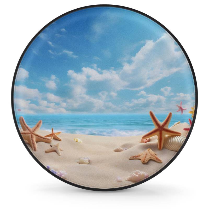 Radabdeckung, Ocean Seestern Muschel Wasserdicht Autoreifen Staubdicht Ersatzradabdeckungen Für Auto Truck SUV 15 inch von Generic