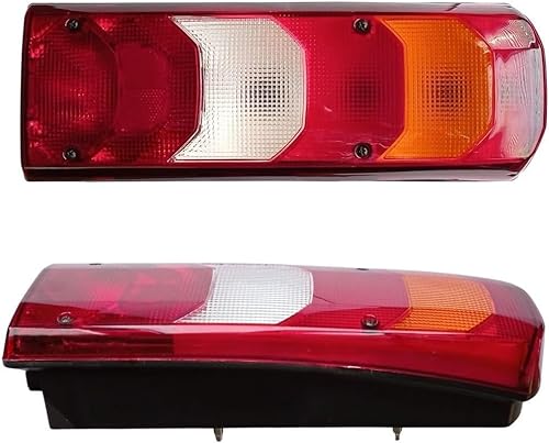 Rechts Rückleuchten Rücklicht Heckleuchten Glühbirne Hallo für Mercedes Actros MP4 LKW E-MARK mit Steckdose von Generic