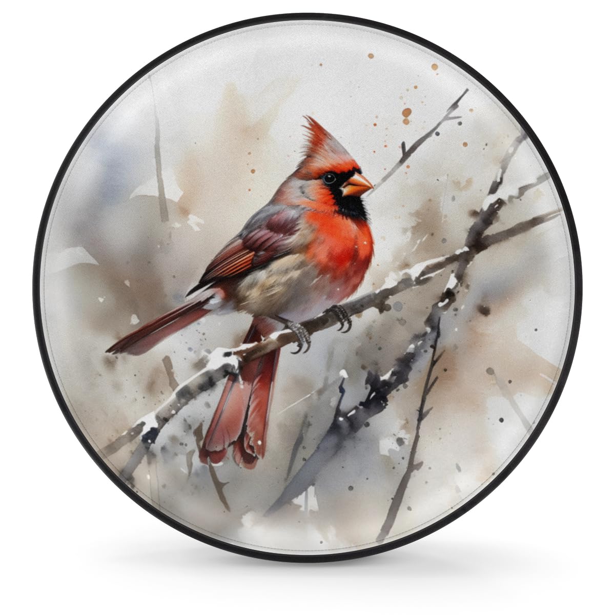 Reifen Schutzhülle, Weihnachten Roter Vogel Wintervogel Wasserdicht Auto Reifen Taschen Premium Ersatzradabdeckungen Für Truck SUV Auto 17 inch Reifen Schutzhülle, Weihnachten Roter Vogel Wintervogel Wasserdicht Auto Reifen Taschen Premium Ersatzradabdeckungen Für Truck SUV Auto 17 inch von Generic
