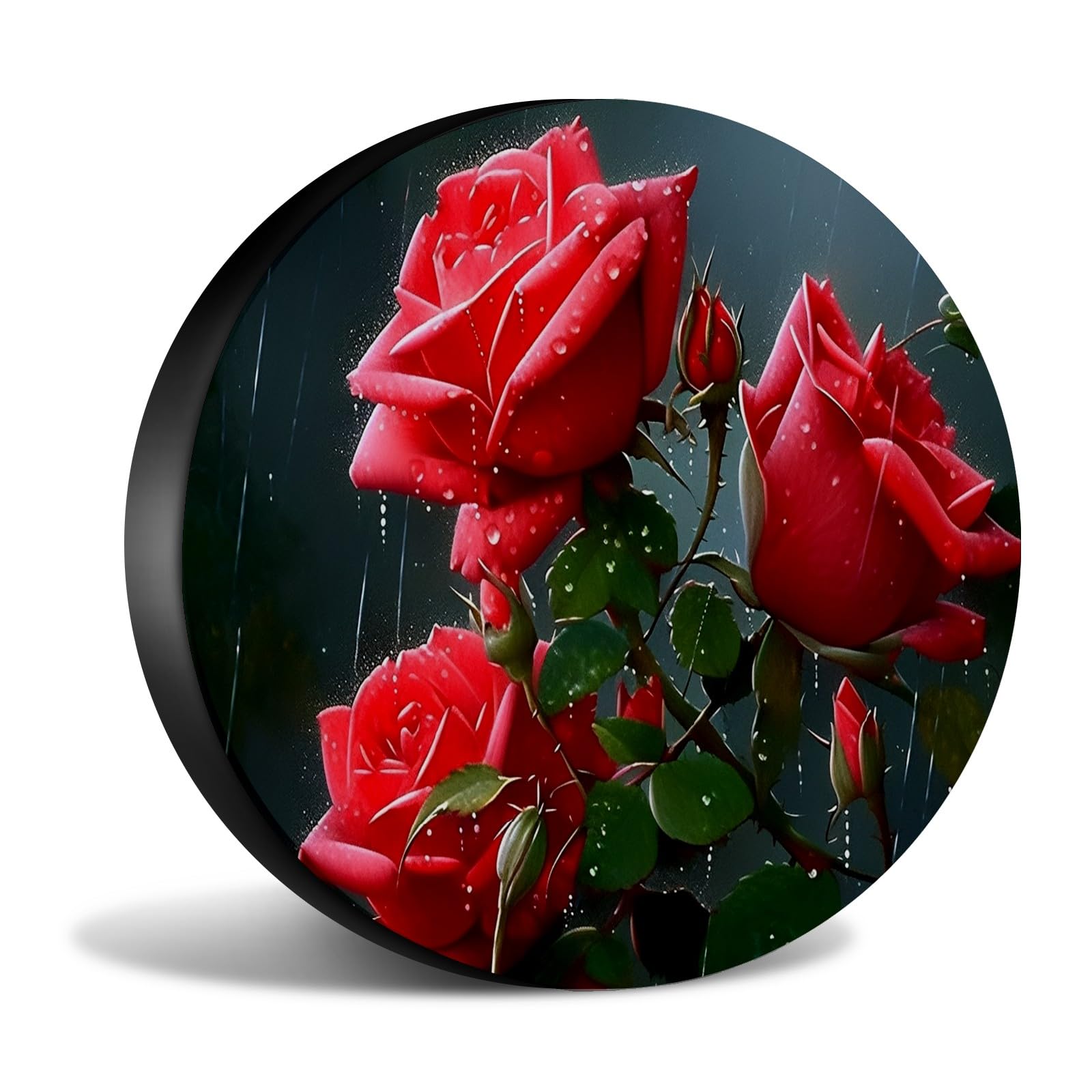 Reifen Schutzhülle Rote Rosen Waschbar Ersatzradabdeckungen Universal Radabdeckung Für SUV Trailer Truck 16 inch Reifen Schutzhülle Rote Rosen Waschbar Ersatzradabdeckungen Universal Radabdeckung Für SUV Trailer Truck 16 inch von Generic
