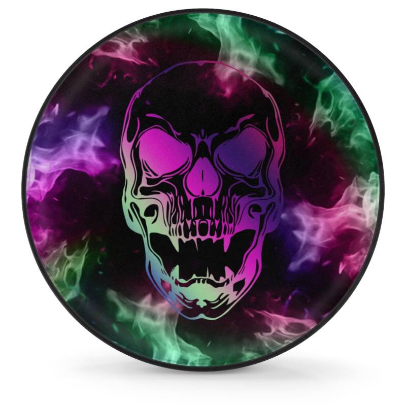 Reifenabdeckungen, Cooler Zuckerschädel Halloween Totenkopf Universal Auto Reifen Uv-Schutz Reifentasche Für SUV Trailer Fahrzeuge 17 inch von Generic