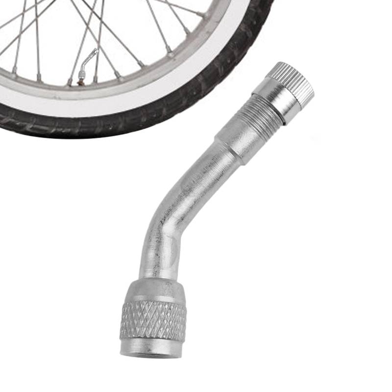 Reifenventilverlängerung - Reifenventilverlängerung - Verlängerung für Reifenventil, Verlängerung für Luftventil | Adapter zum Aufpumpen von Luft für Motorrad mit 90-Grad- von Generic