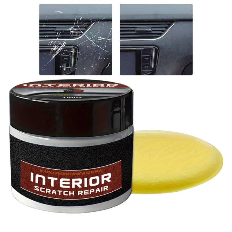 Reparaturset für Armaturenbrett-Kratzer, Auto-Armaturenbrett-Restaurator – Reparaturset für Armaturenbrett-Kratzer mit UV-Schutz | Tragbares Wachs zur Reparatur von Generic