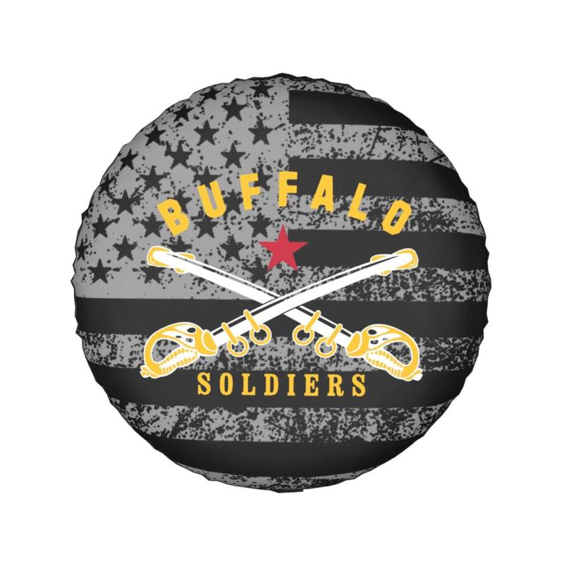 Reserveradabdeckung Buffalo Soldier Amerika Geschichte Reifencover Staubdicht Reifenabdeckungen Uv-Schutz Ersatzrad Abdeckung Für SUV Truck Auto S von Generic