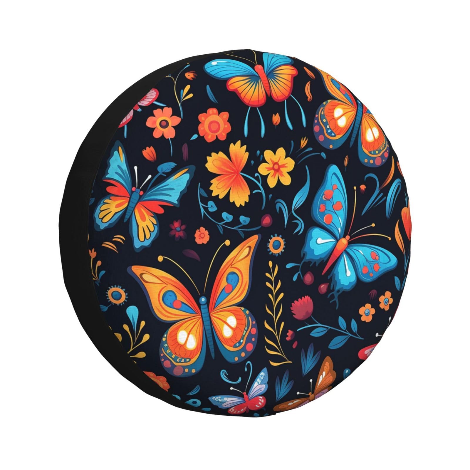 Reserveradabdeckung Bunter Blumenschmetterling Radschutzhülle Wasserdicht Reifencover Universal Ersatzrad Abdeckung Für Truck Auto Wohnmobil L Reserveradabdeckung Bunter Blumenschmetterling Radschutzhülle Wasserdicht Reifencover Universal Ersatzrad Abdeckung Für Truck Auto Wohnmobil L von Generic