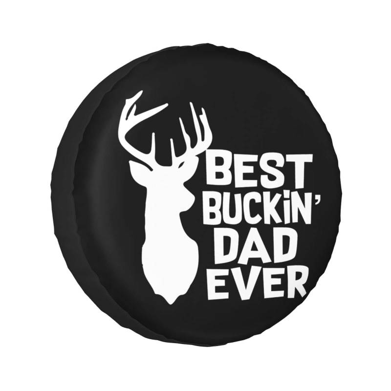Reserveradabdeckung Der Beste Buckin-Vater Aller Zeiten Reifencover Wasserdicht Radschutzhülle Staubdicht Ersatzrad Abdeckung Für Wohnmobil SUV Truck XL von Generic