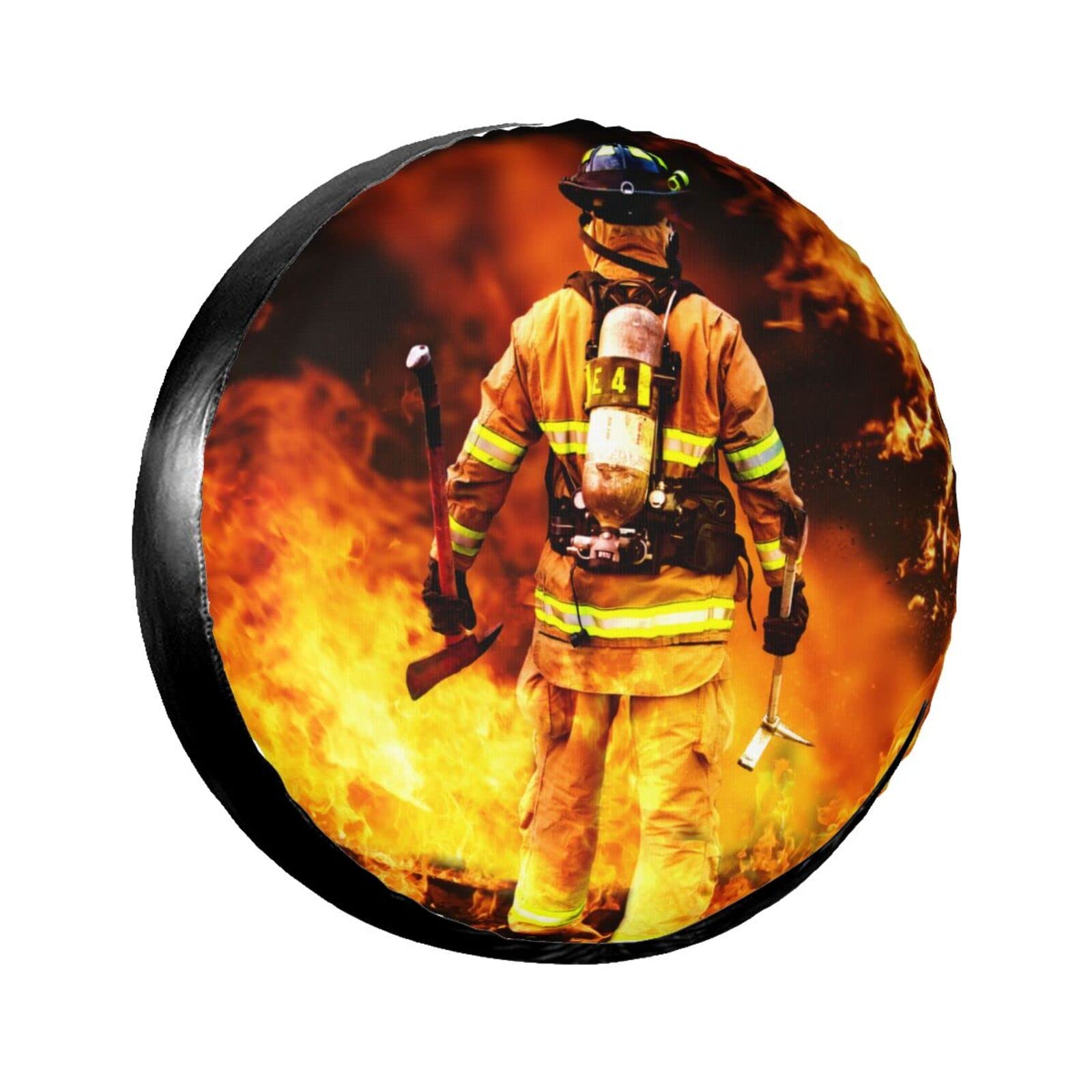 Reserveradabdeckung Feuerwehrmann Feuerwehrmann Flamme Reifencover Universale Reifenabdeckungen Uv-Schutz Ersatzrad Abdeckung Für Auto Wohnmobil SUV L Reserveradabdeckung Feuerwehrmann Feuerwehrmann Flamme Reifencover Universale Reifenabdeckungen Uv-Schutz Ersatzrad Abdeckung Für Auto Wohnmobil SUV L von Generic