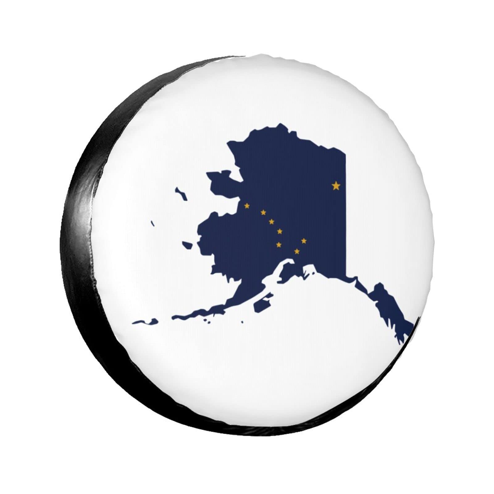 Reserveradabdeckung Flaggenkarte Von Alaska Ersatzrad Abdeckung Universal Radschutzhülle Wasserdicht Reifenabdeckungen Für Auto Wohnmobil SUV M Reserveradabdeckung Flaggenkarte Von Alaska Ersatzrad Abdeckung Universal Radschutzhülle Wasserdicht Reifenabdeckungen Für Auto Wohnmobil SUV M von Generic