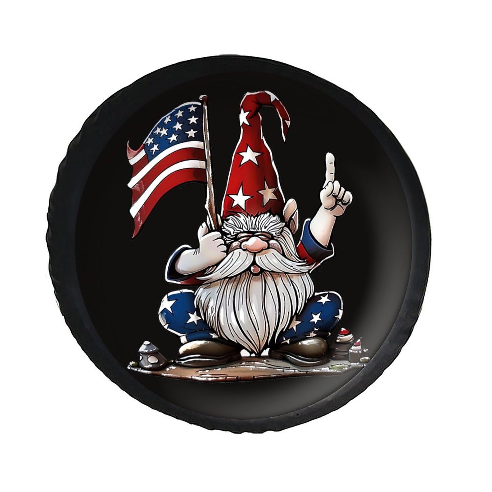 Reserveradabdeckung GNOME Amerikanische Flagge Ersatzrad Abdeckung Uv-Schutz Reifencover Wasserdicht Reifenabdeckungen Für SUV Wohnmobil Truck XL Reserveradabdeckung GNOME Amerikanische Flagge Ersatzrad Abdeckung Uv-Schutz Reifencover Wasserdicht Reifenabdeckungen Für SUV Wohnmobil Truck XL von Generic
