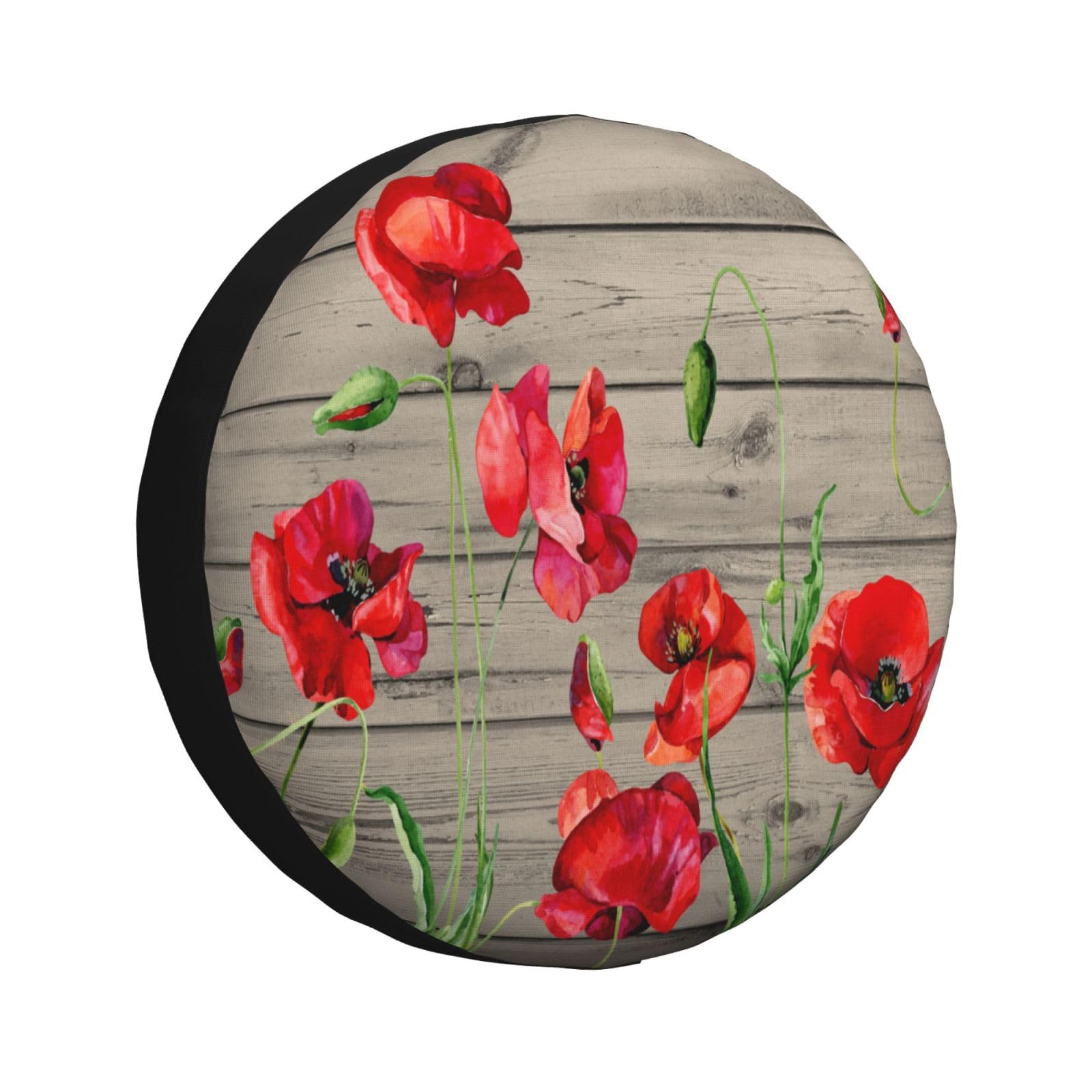 Reserveradabdeckung Holzblume Mohn Ersatzrad Abdeckung Premium Qualität Radschutzhülle Uv Schutz Reifenabdeckungen Für Wohnmobil SUV Truck L Reserveradabdeckung Holzblume Mohn Ersatzrad Abdeckung Premium Qualität Radschutzhülle Uv Schutz Reifenabdeckungen Für Wohnmobil SUV Truck L von Generic